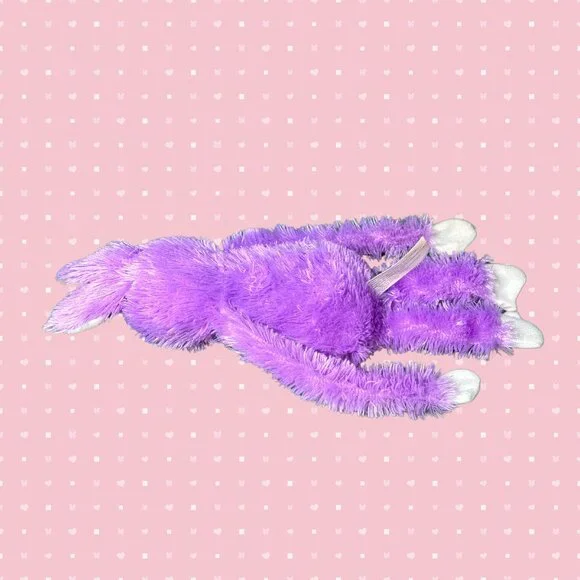 Stuffed Purple Bunny, 14.5" - Picture 4 of 10